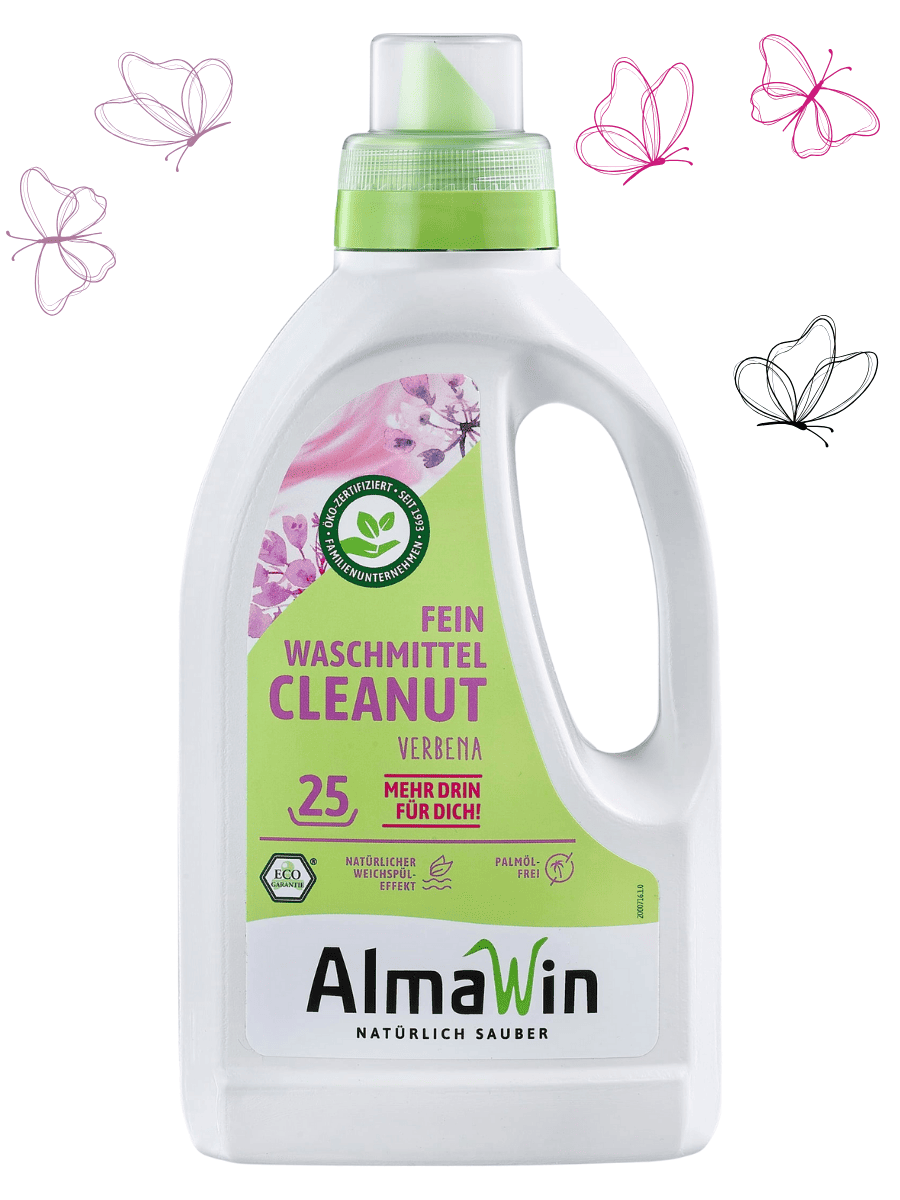 Жидкое средство для стирки с мыльными орехами, AlmaWin Cleanut экоконцентрат 750мл